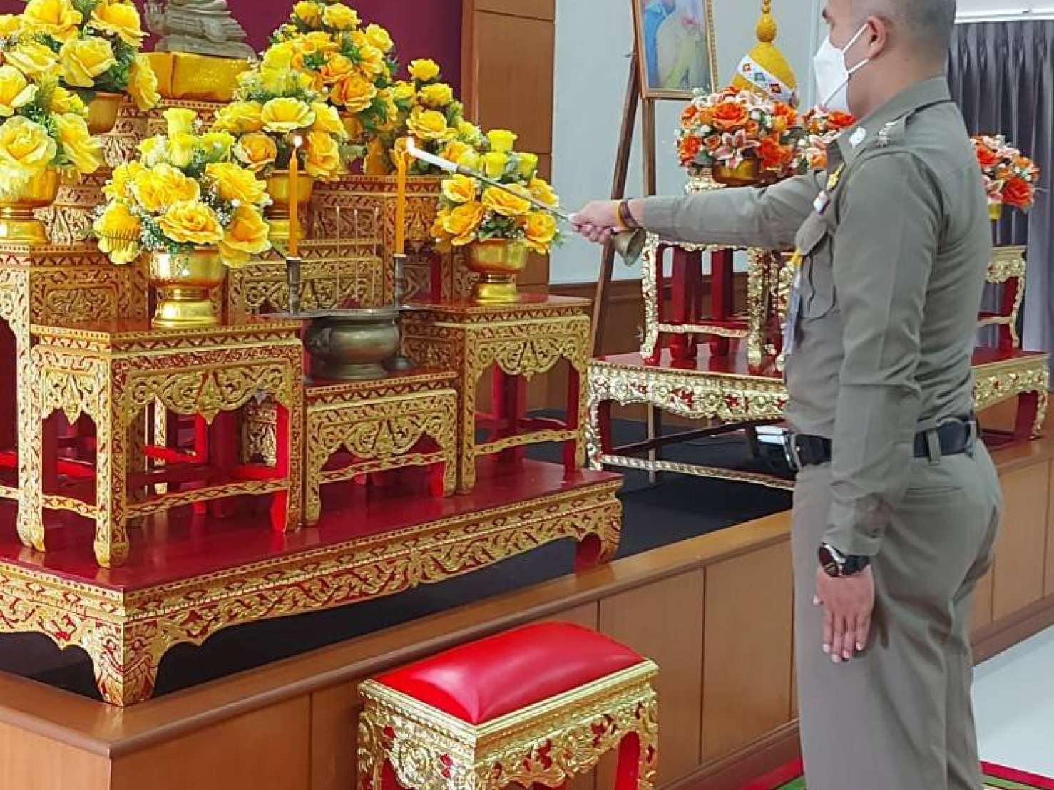กิจกรรมศาสนิกสัมพันธ์ หลักสูตรนักเรียนนายสิบตำรวจ ประจำปี 2565